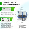 Батут Unix line Supreme Game с внутренней сеткой 10 футов - 300 см (голубой) (TRUSUG10BL)